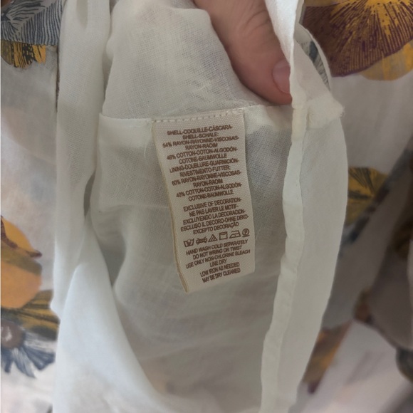 Free People Strawberry Fields Mini Dress with Yellow & Blue Flowers - Picture 4 of 4